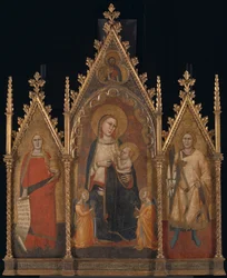 Triptych with Mary and Child and the Saints Mary Magdalene and Ansanus